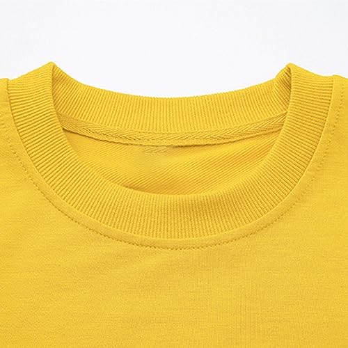 Boys' Zip Up Hoodie Sweatshirt Toddler Boys Girls Thanksgiving Sweatshirts Kids Fall Cotton Long (Yellow, 13-14 Years)3