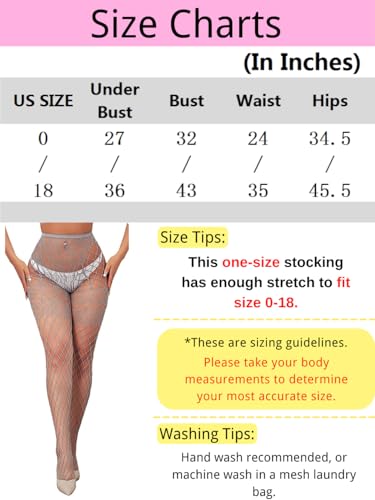 Image of ChiaoLezhee Sexy Wide Fishnet Tights, Floral Lace Garter Stockings For Women, Fishnets Fish Net Fits 0-18