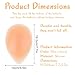 Fukaisu 2pcs Silicone Hip Enhancement Pads for Women, 7.7x5.5in Large Hip Enhancer Adhesive Shapewear Butt Lift Pads Inserts for Hourglass Figure (Beige)