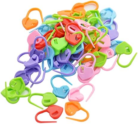 600 Pcs Colorful Plastic Safety Pins - Knitting Stitch Markers & Craft Clips Multi-Pack