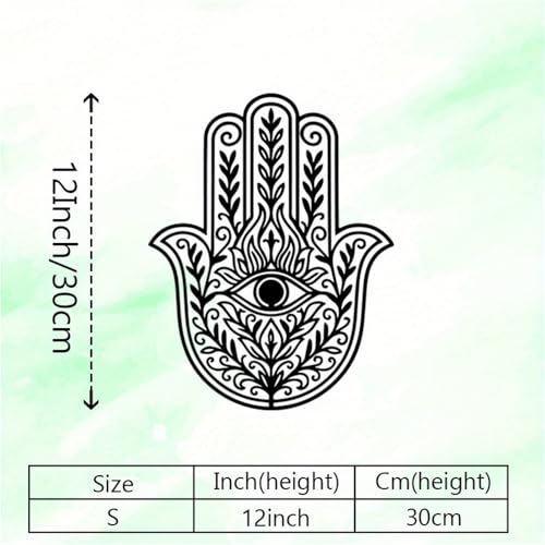 Œil protecteur hamsa en métal pour studio de yoga moderne - 4