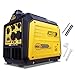 Aceup Energy 3400 Watt Portable Inverter Generator, Petrol Powered Pure Sine Wave Generator Silent for Home, Camping, RV, EURO-V, CE