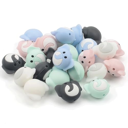 10PCS-Elephant-Silicone-Beads-Colorful-Silicone-Beads-Bulk-Spacer-Beads-Colorful-Focal-Beads-for-DIY-Craft-Garland-Keychain-Lanyard-Necklace-Bracelet-Jewelry-Making-Accessories-Handmade-Crafts