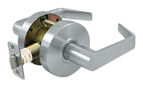 Deltana commercial CL501EVC-26D Commercial Passage Standard GR2 Clarendon Door Lock, Brushed Chrome Door Thickness: 1-3/8" to 2"