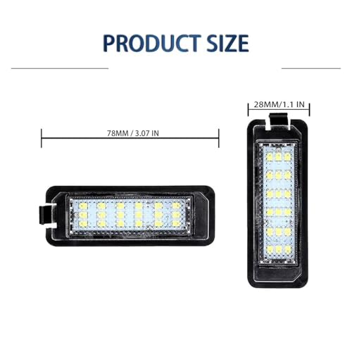 Kit iluminación LED matrícula trasera compatible con modelos Leon y Ibiza 2