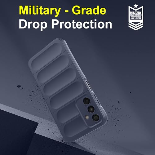 Image of Zapcase Back Case Cover for Samsung Galaxy F35 5G | Compatible for Samsung F35 5G Back Cover | Liquid Silicon Magic Case with Camera Protection | Sapphire