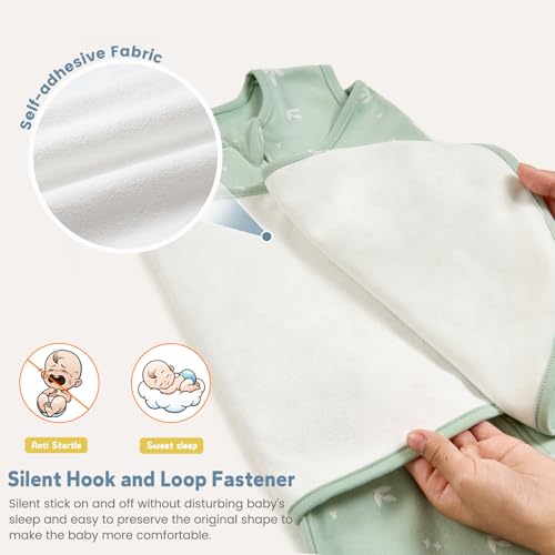 Image of ZIGJOY Baby Swaddle Sleep Sack, 1.0 TOG Sleep Sack Swaddles for Newborns & infant 0-6 Months 100% Cotton Baby Wearable Blanket for Newborn Registry Essentials