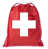 Mato & Hash Drawstring Bags for Mini First Aid Kit, Emergency Medical Bag for Medicine - 3PK Red CA2655FirstAid S5