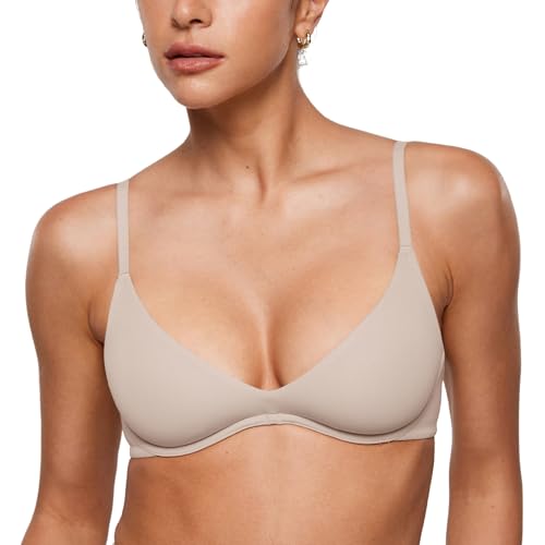 Image of INLYRIC Women's Inbarely Plus Plunge Bra - Unlined Underwire Sexy Demi Balconette Bras