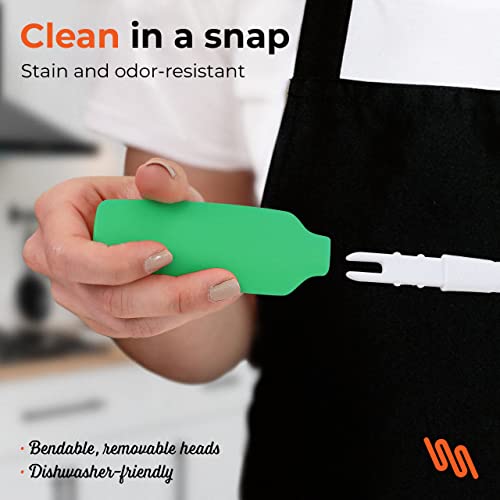 Espátulas de silicone, Verde