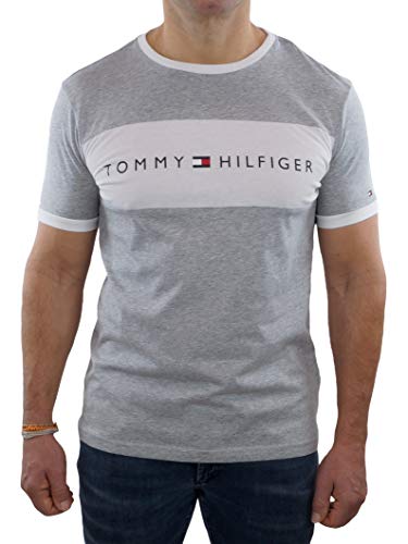 Price comparison product image Tommy Hilfiger Original Logo Flag T-Shirt - Grey Heather Medium
