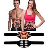 EMS 腹筋ベルト ステンレス電極パッド 筋トレ トレーニングマシーン カロリー表示 8枚ステンレス 最強モデル ジェルシート不要 腹筋 お腹 二の腕 多部位対応 筋肉刺激 延長ベルト追加 男女兼用 筋肉刺激 父の日ギフト プレゼント 日本語説明書