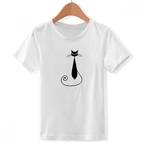 T-shirt chat noir Halloween idée cadeau originale pour garçon look artistique