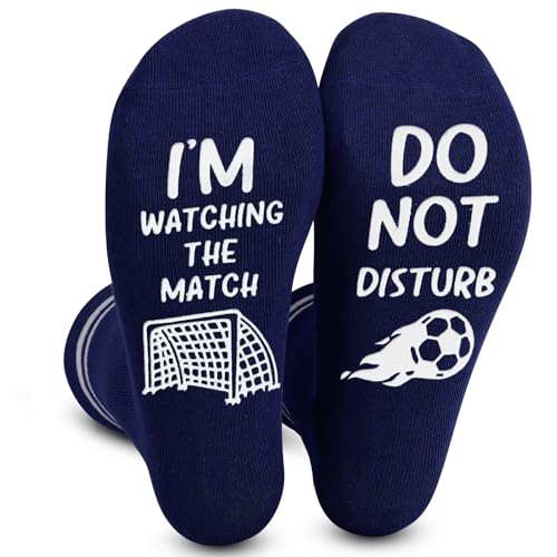ZoeWei Funny Socks Tottenham Hotspur Gifts Socks Non-slip Calf Novelty Sock, Father's Day Birthday Present for Dad Grandad Husband Boyfriend, Size 6-11
