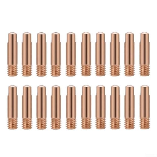 Hosrivae Lot de 20 têtes de contact M6 x 24 mm MIGMAG MB15AK, résistantes aux hautes températures (0,9 mm)