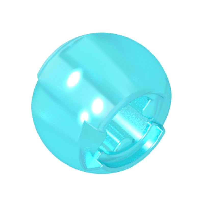 53585 Ball Joint Technic Ball Joint with Through Axle Hole 50 Pieces GDS-1056 Compatible with Lego Building Blocks Color:Trans Light Blue โ image 1