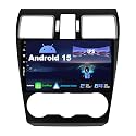 SXAUTO Android 15 IPS Autoradio für Subaru Forester/XV/WRX (2015-2017) - Eingebaut CarPlay/Android Auto - Rückfahrkamera KOSTENLOS - 2G+64G - Lenkradsteuerung DAB Fast-Boot WiFi DSP - 2 Din 9 Zoll