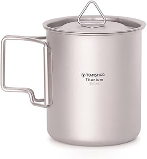 Copo de titânio ultraleve ao ar livre portátil camping piquenique caneca de água com alça dobrável 300ml / 350ml / 420ml / 450ml / 550ml / 650ml / 750ml