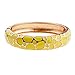 UJOY Colorful Cloisonne Bracelet Jewelry Enamel Handcraft Spring Hinge Birthday Vacation Party Gifts Womens Bangles 55C41 Yellow
