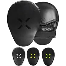 Punching Mitts for Boxing Leather Curved Punch Mitts Men & Women MMA Training Equipment Muay Thai Sparring Training Mitts MMA Hitting Pads Available Multiple Colors