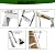 Aluminum Attic Ladder Foldable,350-Pound Capacity,7-10ft Ceiling Heights, 54" W x 22.5" H Opening,Multi-Purpose Aluminium Ceiling Ladder, Pull Down Loft Stairs,Convenient Access to Your Attic