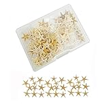 JJGQAZ 1 Box 100PCS Small Tiny Medium Starfish for Crafts Natural Star Starfish for Wedding Beach Theme Party, Home Decorations DIY Jewelry Crafts (0.5-1.5cm/0.2'-0.6')