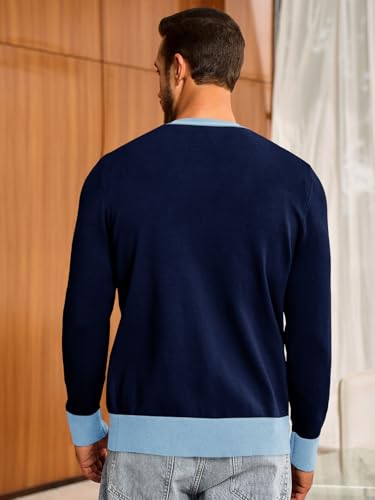 Runcati Men's Cardigan Sweater Long Sleeve V Neck Cardigan Casul Button Down Knitted Sweaters with Pockets3