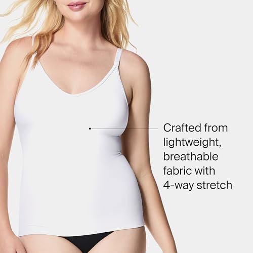 Image of SPANXsculpt Power Series Cami - Camisole Shapewear for Women - Adjustable Straps - V Neck - Soft, Seamless Cami