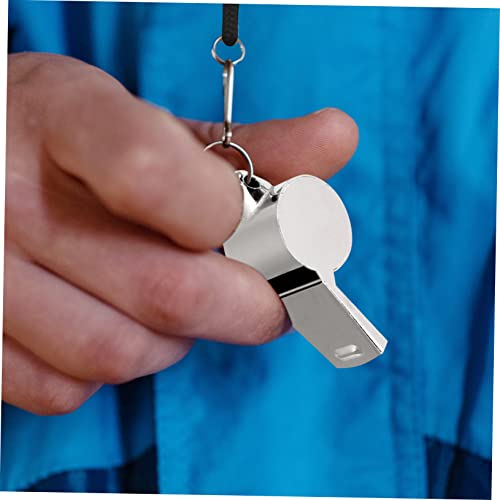 Silbatos deportivos portátiles KICHOUSE 2 pcs con cordón miniatura 5