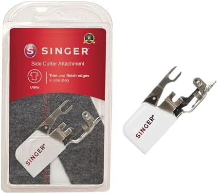 SINGER Side Cutter Attachment | Trim & Finish Fabric Edges Seamlessly | Ideal for Zigzag & Overedge Stitches | Compatible with Low-Shank Sewing Machines