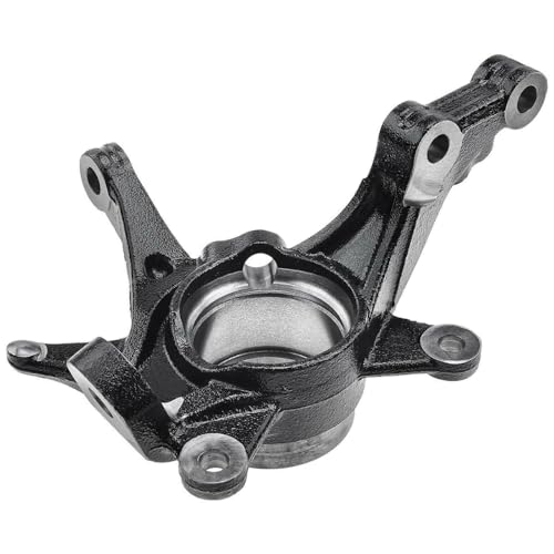 Image of Detroit Axle - Front Left Steering Knuckle for Hyundai 2014-2017 Accent, Dodge 2014 Attitude, Driver Side Steering Knuckle Assembly Replacement