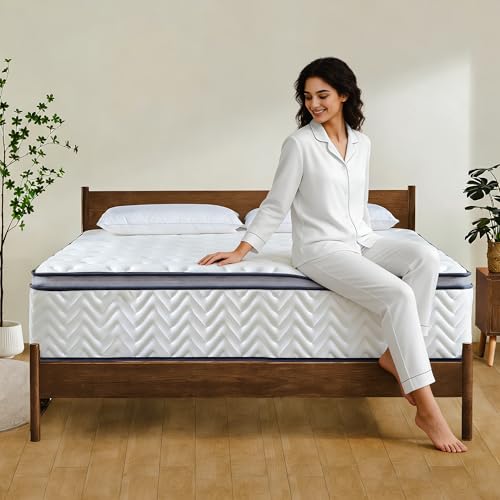 Laccard Full Size Mattress, 12 Inch Medium Firm Hybrid Full