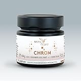 MITOcare Chrom Picolinat - hochdosiert - 188µg pro Kapsel + L-Ornithin - Chrom Tabletten - vegan & ohne Zusatzstoffe - 4 Monatspackung mit 120 Kapseln - Produziert in Deutschland