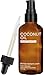 Fractionated Coconut Oil (Liquid) - 4oz - WITH DROPPER AND PUMP + FREE Recipe eBook! - Use with Essential Oils and Aromatherapy as a Carrier and Base oil (4oz)
