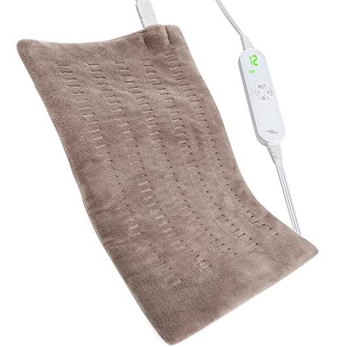Large Electric Heating Pad for Back/Waist/Abdomen/Shoulder Pain Relief- 12' x 24' Moist and Dry Heat...