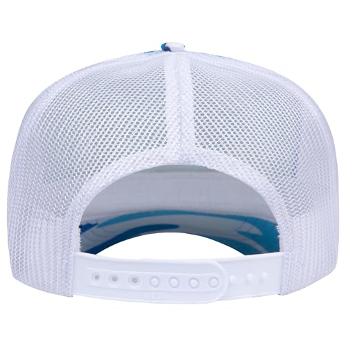 Image of OTTO Polyester Foam Front 5 Panel High Crown Mesh Back Trucker Hats in 97, Bulk, Wholesale