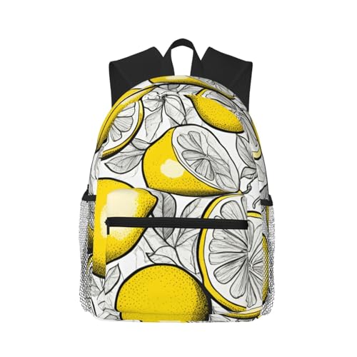 Sac à dos randonnée et gym au motif citron pour le plein air