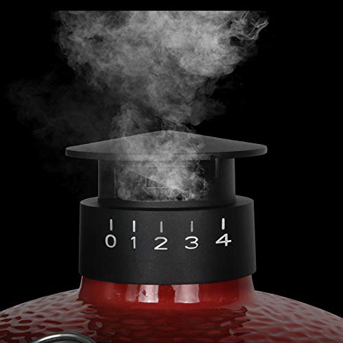 Umbrella Cast iron Cap for Kamado Joe Classic & Big Joe Series ï¼ŒKamado Joe Dual Function Metal Chimney Top Kamado Joe Replacement Parts
