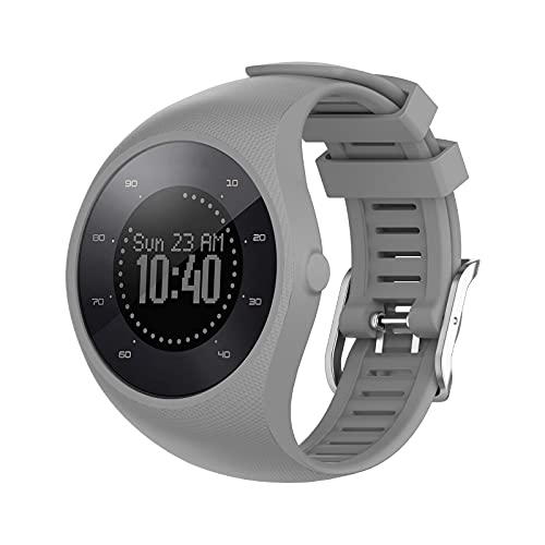 Correas compatibles con Polar M200, correa de repuesto ajustable de silicona para reloj inteligente Polar M200, Metal