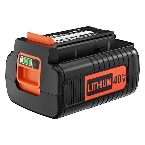 CISIHEDI 2.0Ah Lithium Battery Replacement for Black+Decker 40V Lithium Battery, Compatible with 36V and 40V MAX Power Tools, Lithium Ion Technology(LBX2040)