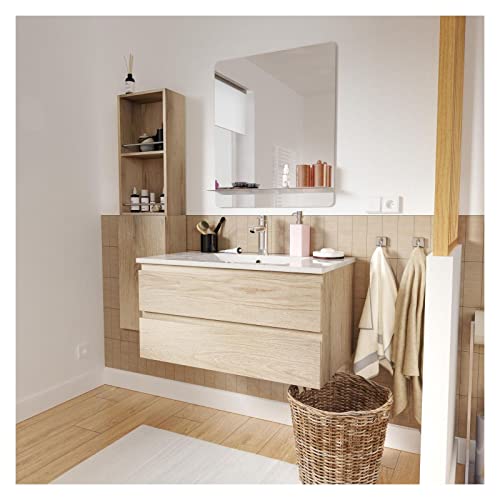 Meuble vasque suspendu Sorrento 80 cm 2 tiroirs Homesight