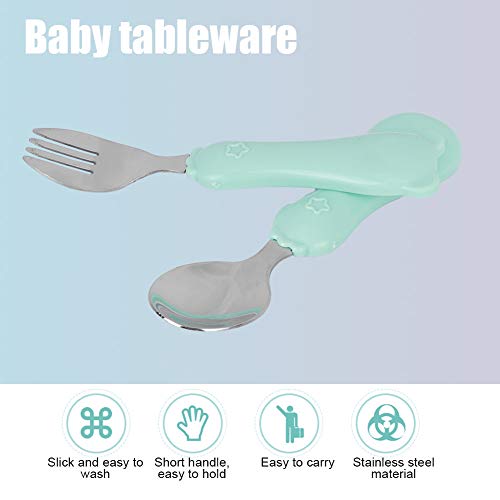Set di cucchiai e forchette per neonati, 2 pezzi