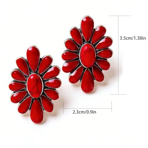 Juego de joyas rojas boho para evitar conjuntos sosos con pendientes 3