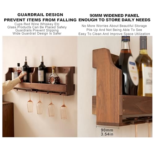 Étagère à vin murale en bois pour gagner de la place dans la cuisine - 6