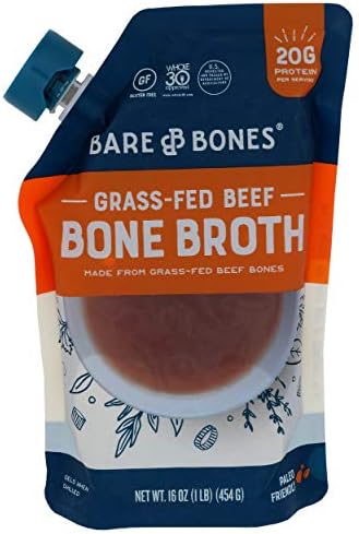 Bare Bones, Beef Bone Broth Classic, 16 Ounce