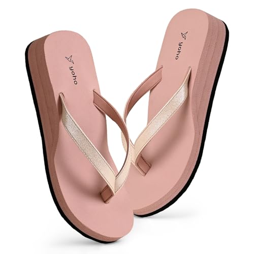 Image of YOHO Women Black soft slippers | Comfortable and Stylish flip flop | Chappal for Woman in exciting colors | Daily Use | Lightweight | Anti Skid Monsoon Chappal | Bubbles