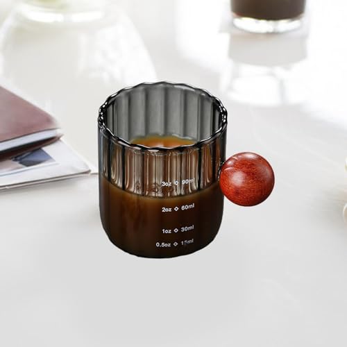 JISADER Copo de medição de vidro jarros xícara de café expresso resistente ao calor bule para uso ao