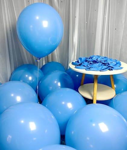 Image of 90 Pack Light Blue Balloons 18 Inch Blue Latex Large Balloons for Party Decorations and Events ZWZLIULIAN