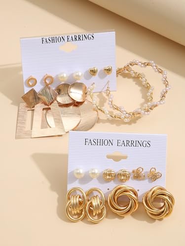 Image of Shining Diva Fashion Stylish Hoop Stud Earrings for Women and Girls