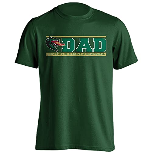Sport Your Gear University of University of Alabama at Birmingham UAB Blazers Dad Proud Parent T-Shirt Green Large